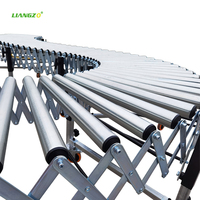 LIANGZO Système de convoyeur à rouleaux flexibles extensibles pour des opérations rapides et sûres de déchargement de conteneurs
