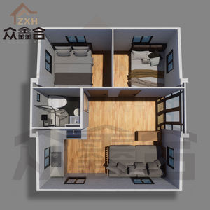 <span class=keywords><strong>Maison</strong></span> préfabriquée en conteneur extensible facile à installer, <span class=keywords><strong>prix</strong></span> d'usine, portable, 20 pieds, 40 pieds, aménagement pour 2/3/4 chambres - Product Image 4