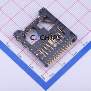 SCDA5A0203 SD Card / Memory Card Connector SMD Connector Self-Return Type Standard SD Card Card Holder - Product Image 2