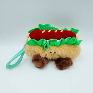 Série de jouets en peluche alimentaires réalistes avec rembourrage en coton PP, hamburger, pizza, sandwich, coffret <span class=keywords><strong>cadeau</strong></span> personnalisé pour la vente au détail en supermarché - Product Image 3