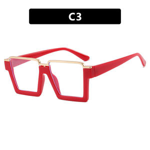 Stock Large Frame Square Flat Mirror Optical Eyewear <b>for</b> <b>Women</b> Anti-Blue Light TR90 Eyeglasses Plain Eye <b>Glasses</b> <b>for</b> <b>Computer</b> - Product Image 3