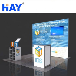 Cabina de feria comercial Fondo retroiluminado Cabina de Convención Exhibición Stand Fair Stall Expo Booth Fabricantes - Product Image 5