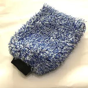 microfiber wash mitt,durable Coral fleece glove