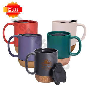 Commercio all'ingrosso 15oz tazza di porcellana di sublimazione con coperchio di stampa su misura in legno smerigliato in ceramica <span class=keywords><strong>fondo</strong></span> di vendita caldo di nuovo la scuola di <span class=keywords><strong>caffè</strong></span>/tè tazze - Product Image 2