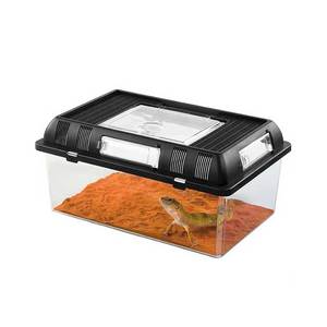 Boîte <span class=keywords><strong>d</strong></span>'alimentation plate en plastique personnalisé avec réservoir <span class=keywords><strong>d</strong></span>'humidité de Reptile de Dragon <span class=keywords><strong>barbu</strong></span> avec Cage de Reptile <span class=keywords><strong>d</strong></span>'<span class=keywords><strong>aquarium</strong></span> de plantes - Product Image 2