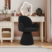 Chaise de maquillage moderne en velours haut de gamme, pivotante et réglable en hauteur, pour la maison, la chambre et le salon – Offre spéciale