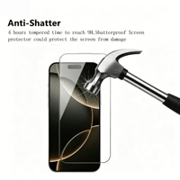 2 in 1 Pelindung Layar Sutra 2.5D 9H Kaca Pelindung Layar untuk iPhone 16E Anti-Spy Anti-Gores Aksesoris Ponsel