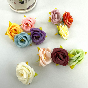 Cabeza de Rosa de Seda de 5 cm de Alto, Simulación Realista, Reutilizable, Decoración para Bodas y Hogar - Product Image 4