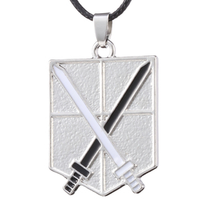 Collar con Colgante <span class=keywords><strong>de</strong></span> Aleación <span class=keywords><strong>de</strong></span> Zinc y Cuerda, Estilos Variados <span class=keywords><strong>de</strong></span> Anime Shingeki No Kyojin (Ataque a los Titanes), Joyería <span class=keywords><strong>de</strong></span> Cosplay con Alas, Espada y Rosa <span class=keywords><strong>de</strong></span> la Libertad - Product Image 3