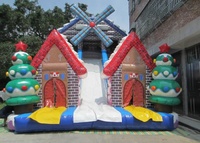 Châteaux gonflables pour enfants à prix abordable, châteaux gonflables commerciaux de Noël, combos de châteaux gonflables à vendre