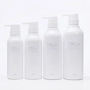 Kunden spezifische Shampoo flasche 300/400/500/600ml Neue PET Round Lotion Pump Shampoo flasche Dusch gel flaschen Verpackung