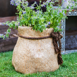 Pot de fleurs en terre cuite en forme de sac, design unique, décoration de <span class=keywords><strong>jardin</strong></span> à domicile, pour la décoration - Product Image 1