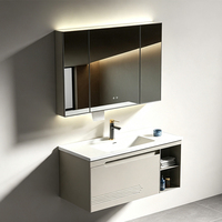 Meuble-lavabo mural moderne de haute qualité pour salle de bain, idéal pour projets, appartements et hôtels
