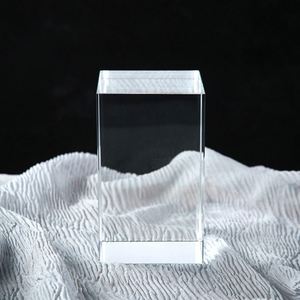 Cube en cristal K9 vierge de haute qualité, gravure laser 3D personnalisée, vente en gros directe usine Guangzhou - Product Image 1