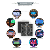 Support de mur vidéo LED géant 10ftX12ft pour événements, structure en treillis d'aluminium avec support au sol pour écran LED