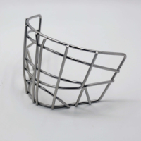 YOUNGSON Cage de casque de gardien de but de hockey sur glace en acier inoxydable vertical, finement traitée, avec fil de 4,8 mm de diamètre, accessoires de hockey