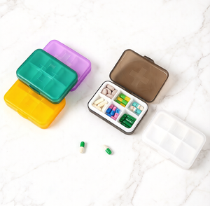 Pill <b>Box</b> Travel Pill Organizer Moisture Proof Portable Medicine Case Sustainable & Durable Pill <b>Storage</b> for Daily & Travel Use - Product Image 1