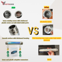 Pelembut Air & Penghilang Kerak Tanpa Garam Ion Exchange High-Flow 1&3/4" & 1/2" Bahan Stainless Steel untuk Seluruh Rumah