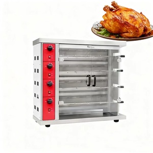 <span class=keywords><strong>Horno</strong></span> Rotatorio <span class=keywords><strong>de</strong></span> Gas Comercial <span class=keywords><strong>de</strong></span> 4 Varillas, Máquina Rotatoria Mecánica Vertical para Hoteles y Restaurantes para Asar <span class=keywords><strong>Pollo</strong></span> - Product Image 1