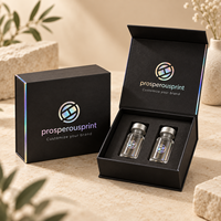 Boîte à ampoules personnalisée étanche 2ml 3ml 10ml, boîte à peptides, plateau en plastique, boîte holographique pour 1 paquet 2 flacons