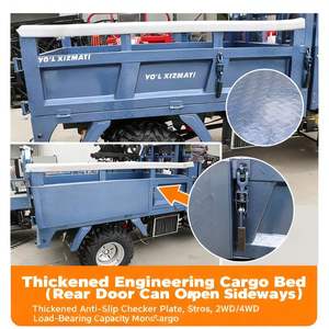 دراجة ثلاثية العجلات مفتوحة للركاب تعمل على جميع التضاريس والطرق الوعرة بمحرك بنزين/ديزل لراكبين بتصميم عكسي للاستخدام الزراعي والرمال - Product Image 3