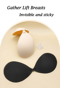 Klebender BH Träger los Unsichtbar Push-up Geeignet für rücken freie Kleider Klebender BH mit Nippel aufklebern - Product Image 5