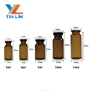 De 1/2/<span class=keywords><strong>3</strong></span>/5/10 Ml de vidrio frasco médica - Product Image 2