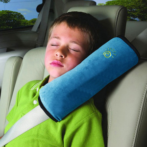Protège-ceinture de sécurité de voiture en peluche extensible et mignon pour enfant, réglage de la ceinture de sécurité, coupe-vent, 3 polyester - Product Image 4