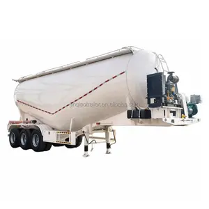 40Ton 50Ton V Type Bulk Tank 3Axle Fly Ash Ciment Bulker Silo Tanker Pneumatique Semi Truck Trailer à vendre