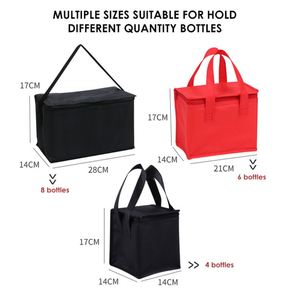 Bolsa Enfriadora de Vino Portátil para Exteriores, Personalizable con Logotipo, de Tela No Tejida, con Cierre, Aislada y Reciclable, para Promociones - Product Image 4