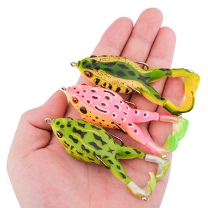 Señuelo de Pesca con Patas Giratorias, Cebo Artificial de Metal, Señuelo de Superficie, Thunderfrog Giratorio de 9 cm y 13 g con Anzuelos para Lubina y Pez Negro - Product Image 4
