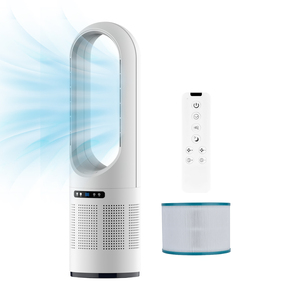 พัดลมตั้งพื้นไร้ใบพัดแบบส่ายได้ ยี่ห้อ Manufacturer Smart Leafless Oscillating Air Cooling Tower Fan รุ่น Silent Bladeless สำหรับห้องนอน - Product Image 1