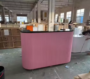 Nuevo Mostrador de Recepción Moderno de Madera Personalizado, Superventas, para Salón de Belleza y Hotel, Mesa de Recepción Pequeña para Salón de Uñas - Product Image 5