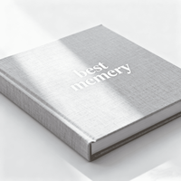 Álbum de Fotos Personalizado de Lujo con Tapa Dura y Páginas en Blanco para Recuerdos Familiares, Álbum de Fotos Autoadhesivo para Bodas, Impresión para Familias