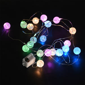 Boîte de batterie <span class=keywords><strong>printemps</strong></span> perle fissurée forme de fleur intérieur fête ambiante décoration de mariage fil de cuivre guirlandes lumineuses - Product Image 3