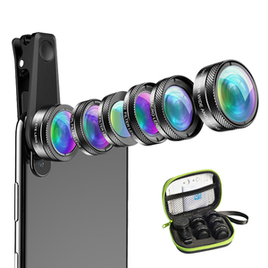 Kit de lentes de cámara para teléfono móvil, accesorios de lente <span class=keywords><strong>macro</strong></span> de gran angular 6 en 1 para iphone - Product Image 1
