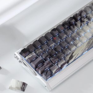 Capuchons de touches à thème calligraphie, 135 touches, profil Cherry, translucides, en PBT, pour <span class=keywords><strong>clavier</strong></span> mécanique 61/64/68 - Product Image 1