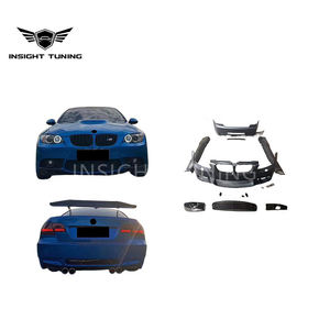 Pp Plastic <span class=keywords><strong>2008</strong></span> 3S 328I 335I <span class=keywords><strong>330D</strong></span> Parachoques trasero Faldón lateral Rejilla Bodykit para <span class=keywords><strong>Bmw</strong></span> E92 Actualización a M3 Body Kit - Product Image 6