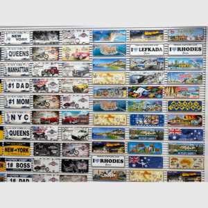 Logotipo personalizado, regalos <span class=keywords><strong>de</strong></span> recuerdo Magntic, <span class=keywords><strong>papel</strong></span> <span class=keywords><strong>de</strong></span> <span class=keywords><strong>aluminio</strong></span>, número <span class=keywords><strong>de</strong></span> casa, hoja <span class=keywords><strong>de</strong></span> placa <span class=keywords><strong>de</strong></span> matrícula, eslogan en relieve, placas decorativas <span class=keywords><strong>de</strong></span> Metal para coche - Product Image 1