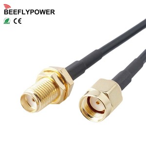 كابل تمديد محوري BEEFLYPOWER RG316 RG174 بموصل أنثى RP لهوائيات الواي فاي و3G و4G وGSM - Product Image 1