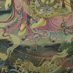 新しい中国風真鍮製水月観音タンカ、寝室、書斎、リビングルーム用デスクトップ装飾 - Product Image 4