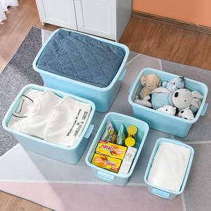 Clothing Organizer Storage Box Rectangle Pink Plastic For Wardrobe Clothes Toy Storage - Product Image 4