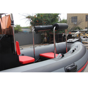 14ft RIB430 Gris Foncé Nervure <span class=keywords><strong>Gonflable</strong></span> <span class=keywords><strong>Bateau</strong></span> Sport Style Fibre De Verre Avec PVC Hypalon 1.2mm D'épaisseur pour Sauvetage Patrouille De Pêche - Product Image 3