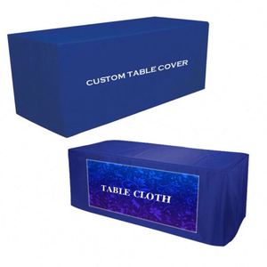 Promotional Trade Show Event Cover Washable Trade Show Reusable <b>Table</b> <b>Cloth</b> - Product Image 1