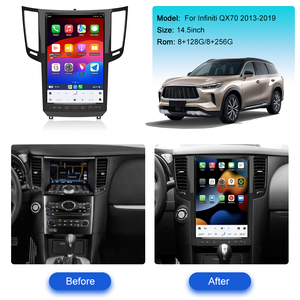Radio con Pantalla Táctil Android 13 de 14.4 Pulgadas para Infiniti QX70 2009-2013, Reproductor Multimedia con GPS y Navegación para Automóvil Tesla - Product Image 3