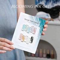 Nouvelle Arrivée 2026 – Vernis Gel UV Effet Encre Ondulée pour Ongles – Vegan Non Toxique – 10 Couleurs en Bouteille