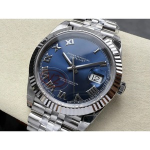 Reloj Mecánico Impermeable de Súper Calidad, 41 mm, Fábrica, Movimiento de Acero 3235, Esfera Azul Romana para Buceo - Product Image 1