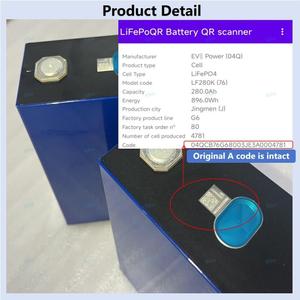 Xiho Ev Lf 280K V3 3.2 V 300ah Lifepo4 Batterij Lipo4 Batterij Lipo4 3.2 V 280ah Voor 24V 280ah Batterij Box - Product Image 4