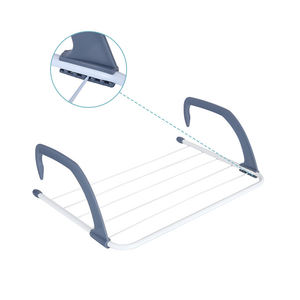 Tendedero de Ropa Plegable de Metal <span class=keywords><strong>para</strong></span> Balcón, Multifuncional, Independiente, <span class=keywords><strong>para</strong></span> Secar Toallas - Product Image 3