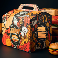 Boîtes d'emballage personnalisables en papier kraft pour poulet burger frites 3mm d'épaisseur carton biodégradable sushi alimentaire UV chips de pomme de terre lait